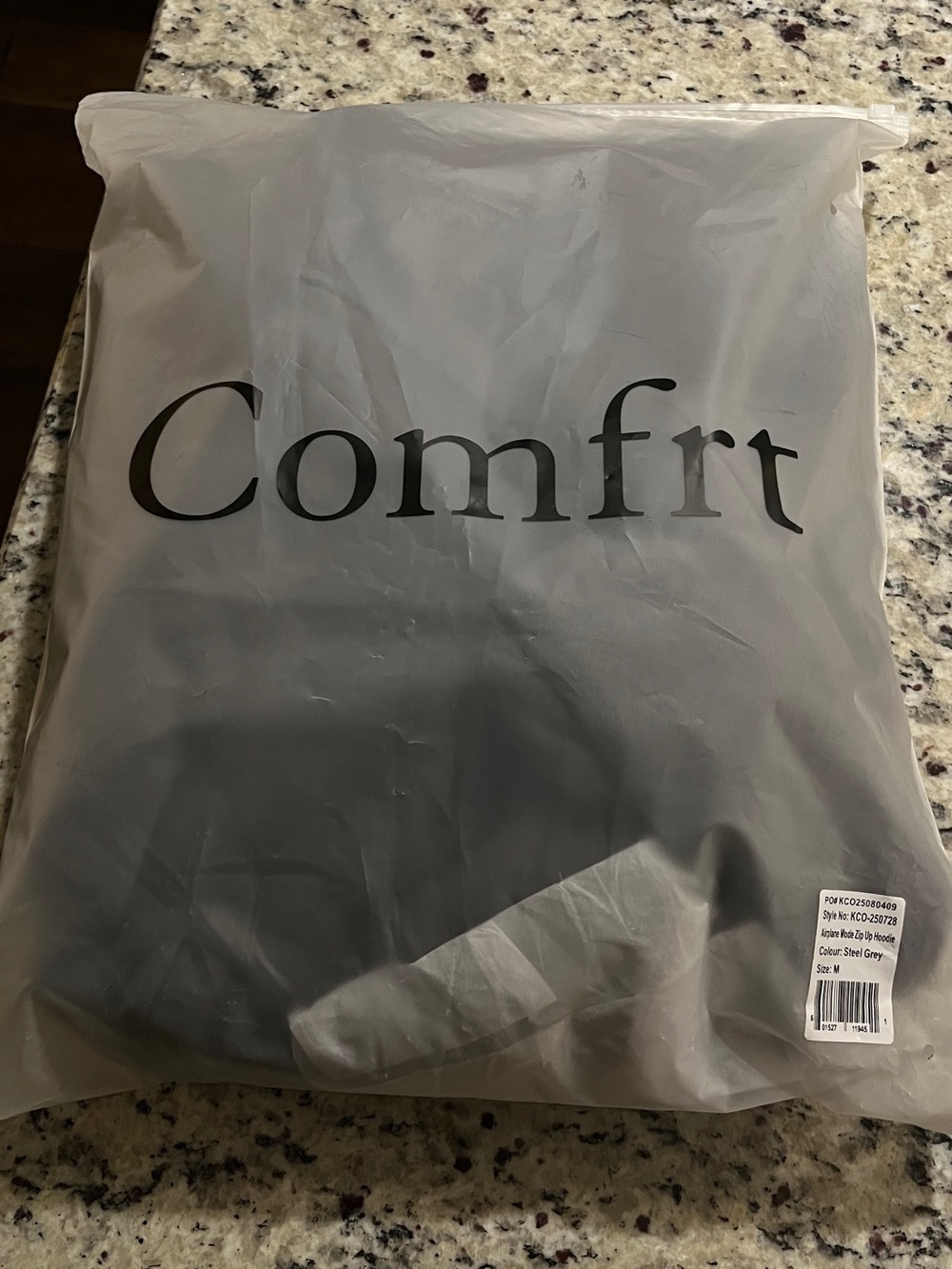Comfort Hoodie in Steel Gray Brand New